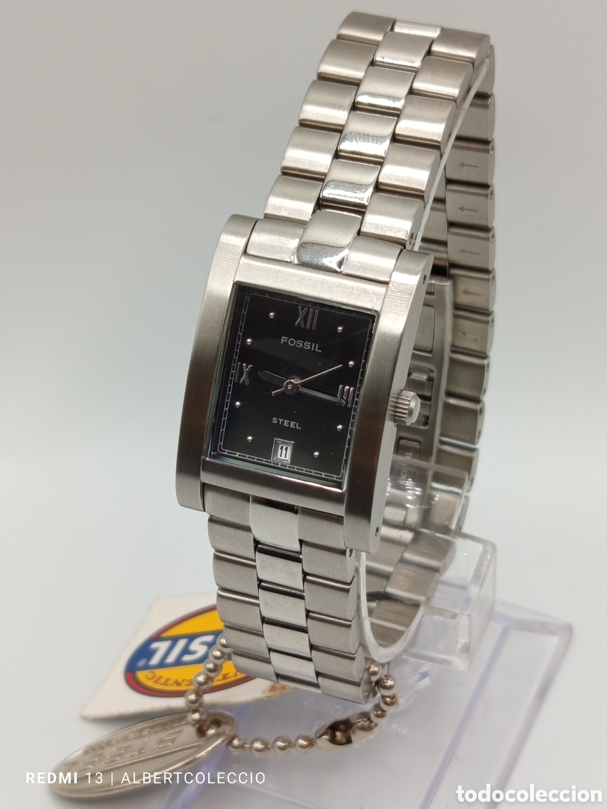 Relojes - Fossil: Reloj Fossil con esfera rectangular negra, Lee Descripci&oacute;n - Foto 7