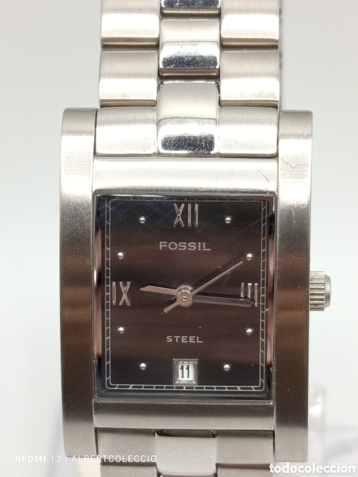 Relojes - Fossil: Reloj Fossil con esfera rectangular negra, Lee Descripci&oacute;n - Foto 8