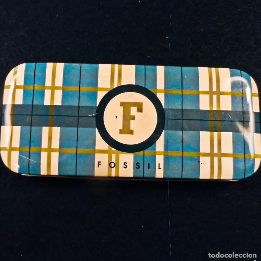 Uhren - Fossil: CAJA PARA RELOJ FOSSIL F AUTHENTIC. EN METAL ESMALTADO. A&Ntilde;OS 90 Admite ofertas