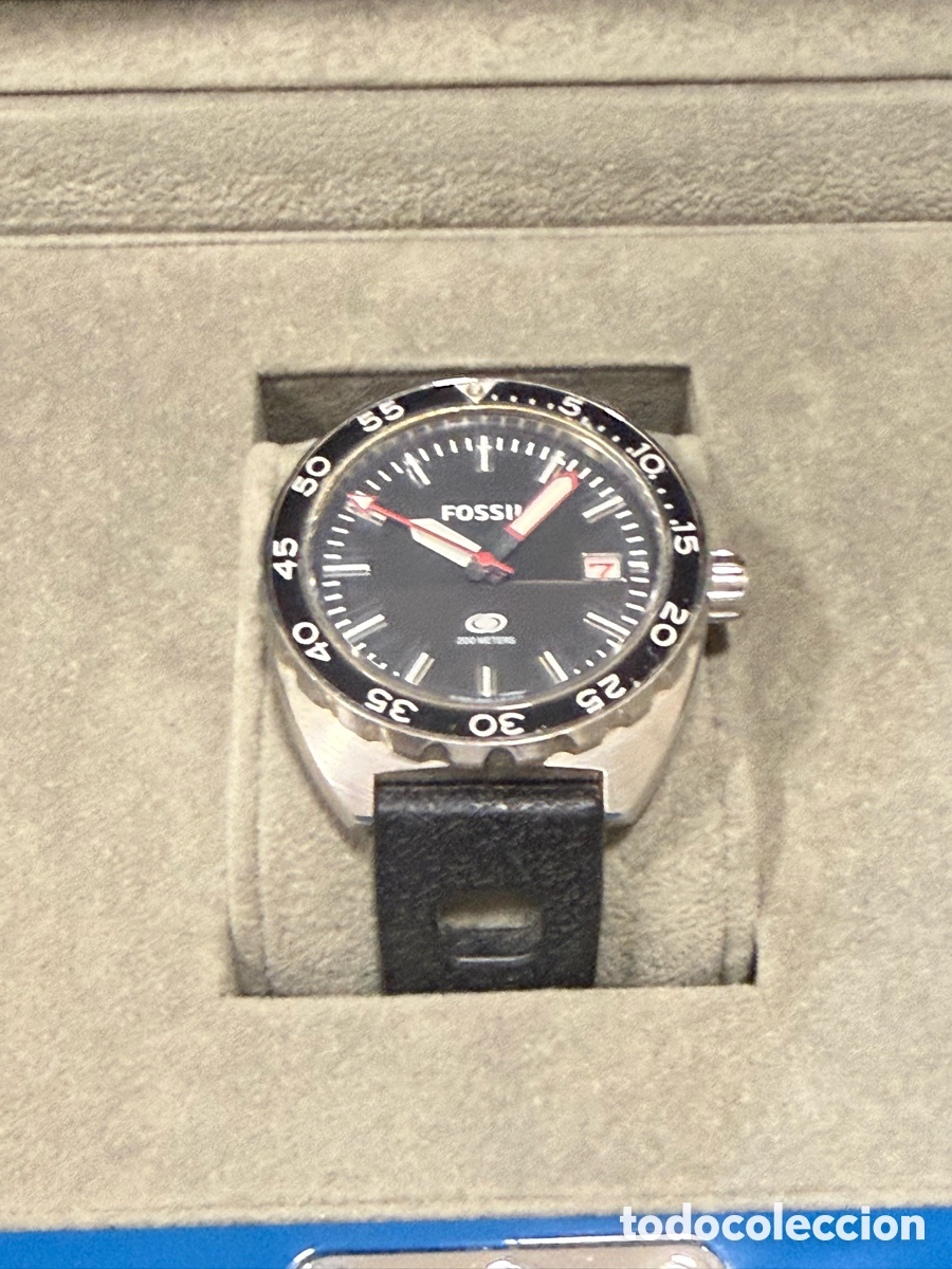 Rel&oacute;gios - Fossil: Reloj fossil vintage, a&ntilde;os 80, regalo la caja que no corresponde con el reloj