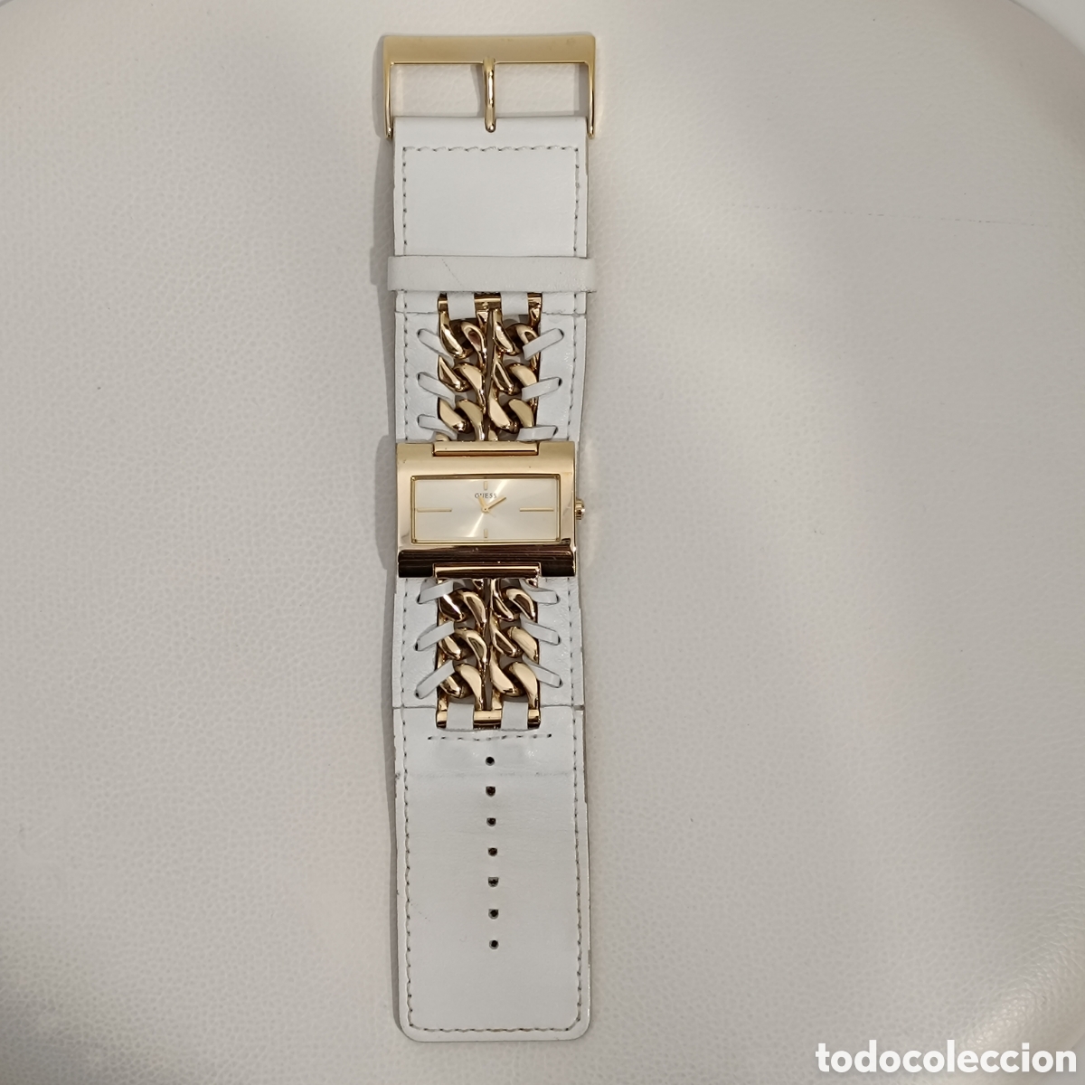 Relojes - Guess: Reloj Guess de mujer blanco y dorado. - Foto 4