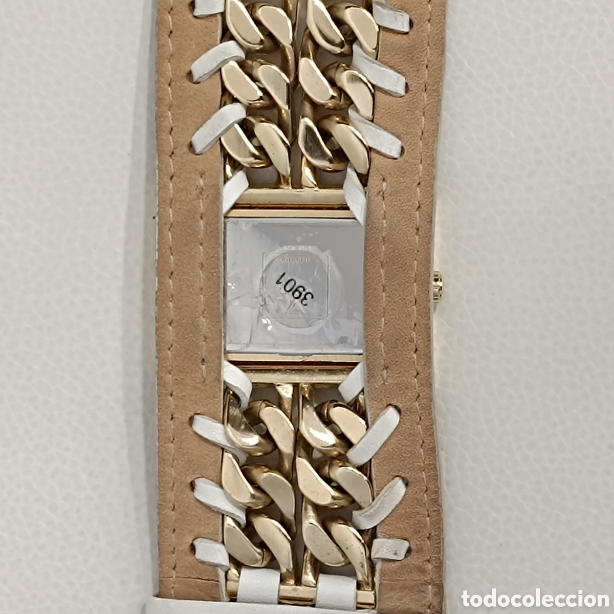 Relojes - Guess: Reloj Guess de mujer blanco y dorado. - Foto 8