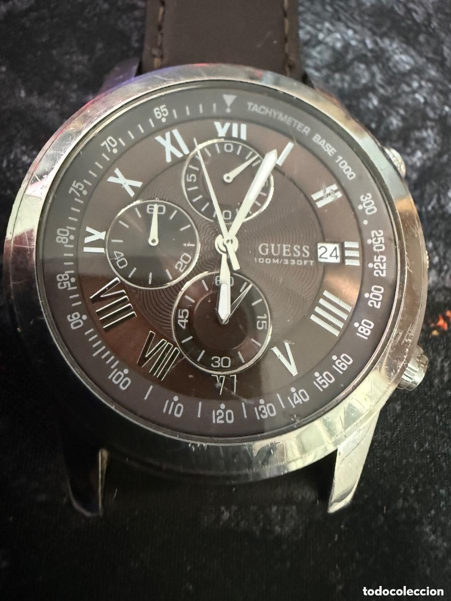 Relojes - Guess: Reloj GUESS Original 45 mm &ndash; Acero &ndash; Bater&iacute;a Nueva &ndash; Funcionamiento Perfecto
