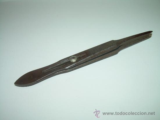 Herramientas de relojes: ANTIGUAS PINZAS DE ACERO DE RELOJERO - Foto 2