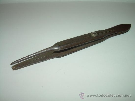 Herramientas de relojes: ANTIGUAS PINZAS DE ACERO DE RELOJERO - Foto 3
