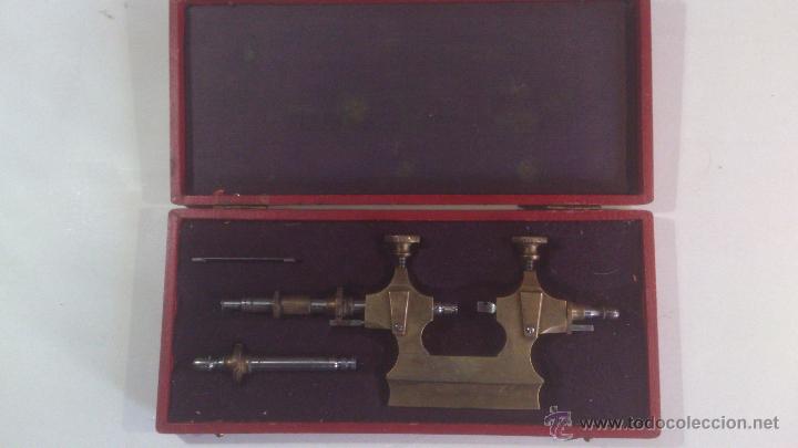 Herramientas de relojes: TORNO DE RELOJERO PARA PIVOTAR S.XIX - Foto 3
