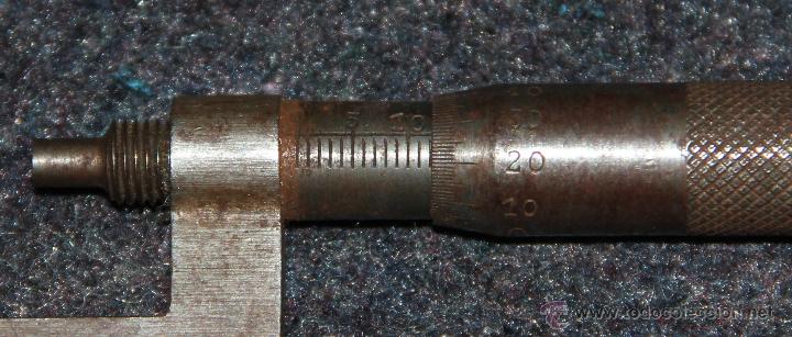 Herramientas de relojes: ANTIGUO MICROMETRO - Foto 2