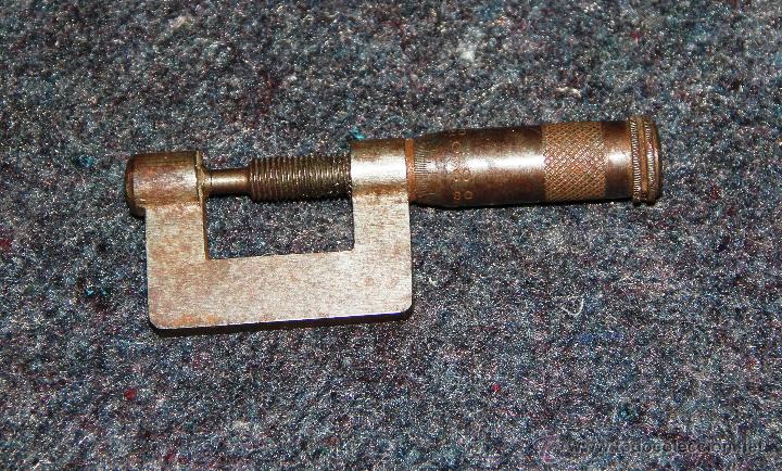 Herramientas de relojes: ANTIGUO MICROMETRO - Foto 3