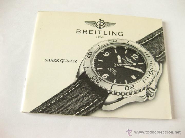 Herramientas de relojes: MANUAL DE INSTRUCCIONES PARA EL RELOJ BREITLING SHARK QUARTZ - Foto 1