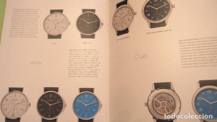 Herramientas de relojes: EXCEPCIONAL CATALOGO DE RELOJES DE LUJO NOMOS, 32 PAG.. - Foto 3