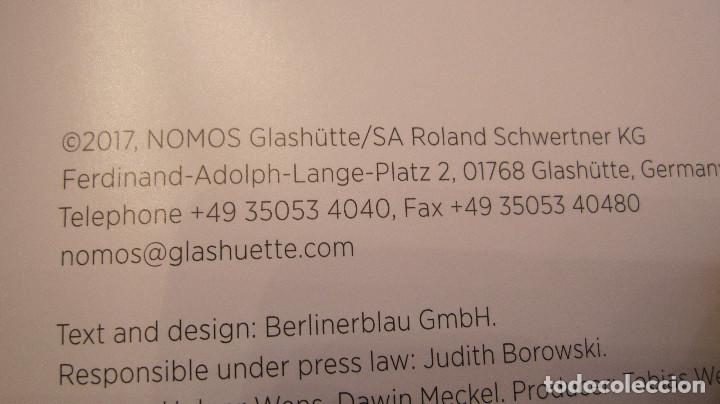 Herramientas de relojes: EXCEPCIONAL CATALOGO DE RELOJES DE LUJO NOMOS, 32 PAG.. - Foto 5
