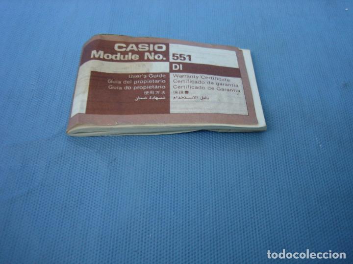 Herramientas de relojes: Manual para reloj casio 551 - Foto 2