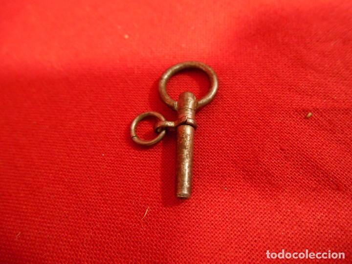 Herramientas de relojes: ANTIGUA LLAVE PARA RELOJES DE BOLSILLO EN HIERRO - Foto 1