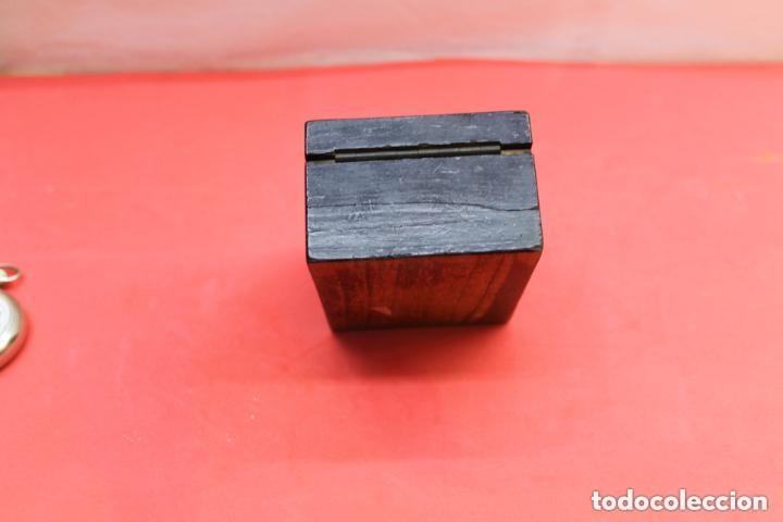 Herramientas de relojes: RELOJERA DE VIAJE INGLESA CON FORMA DE CAJA - Foto 5