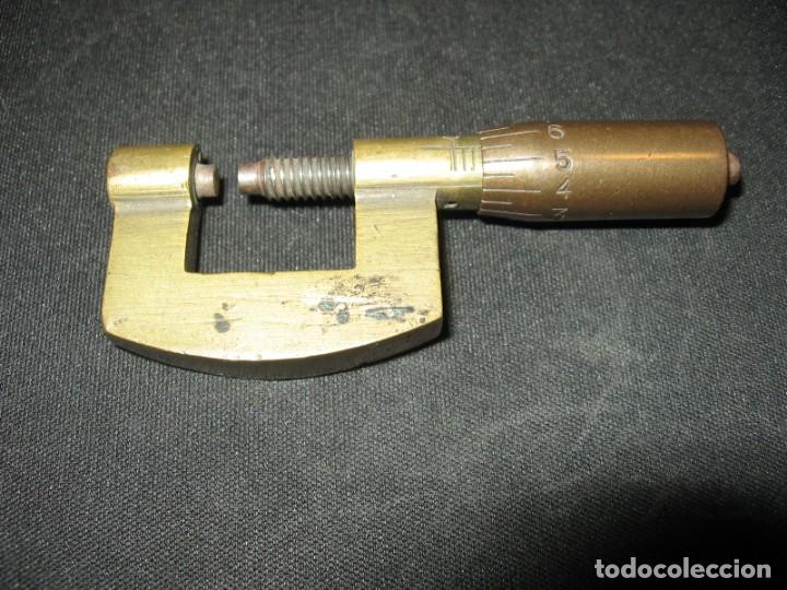 Herramientas de relojes: Antiguo micr&oacute;metro de relojero - Foto 2