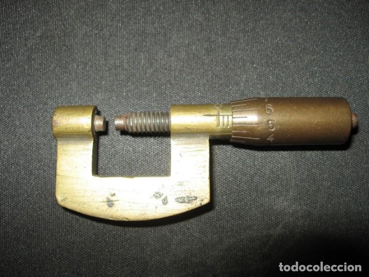 Herramientas de relojes: Antiguo micr&oacute;metro de relojero - Foto 3