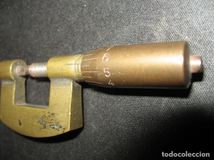 Herramientas de relojes: Antiguo micr&oacute;metro de relojero - Foto 5