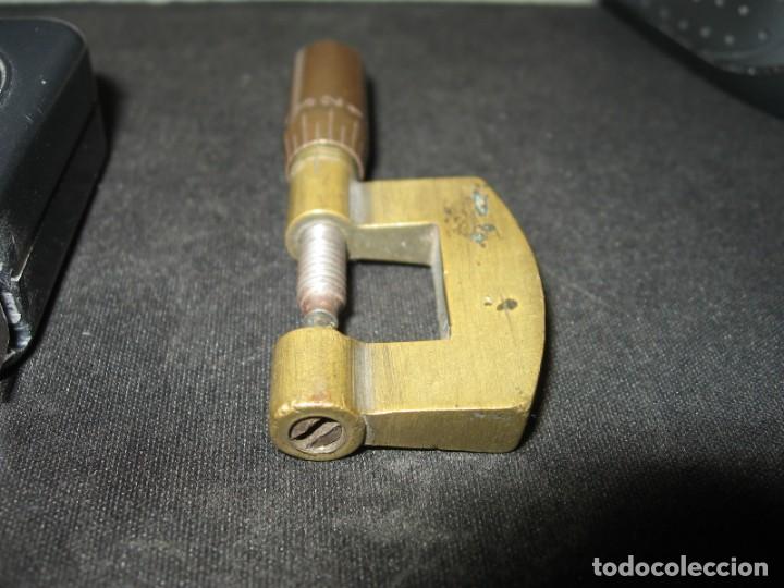 Herramientas de relojes: Antiguo micr&oacute;metro de relojero - Foto 10