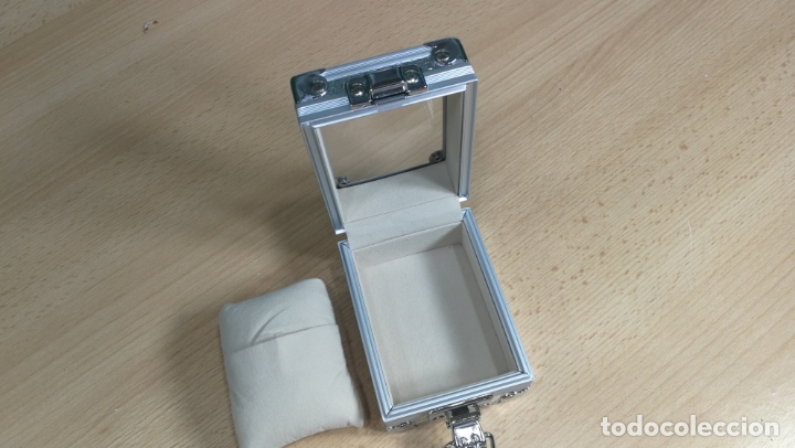 Herramientas de relojes: ESTUCHE DE LUJO PARA RELOJ DE PULSERA O BOLSILLO - Foto 22