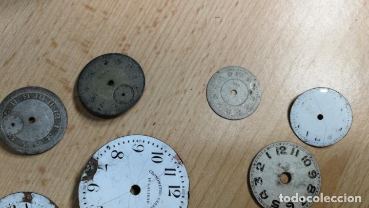 Herramientas de relojes: Botita caja antigua con un lote de raras y curiosas esferas de reloj - Foto 24 - 188516911