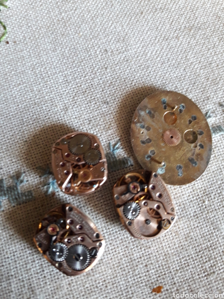 Herramientas de relojes: Lote de 3 m&aacute;quinas de reloj Omega - Foto 2