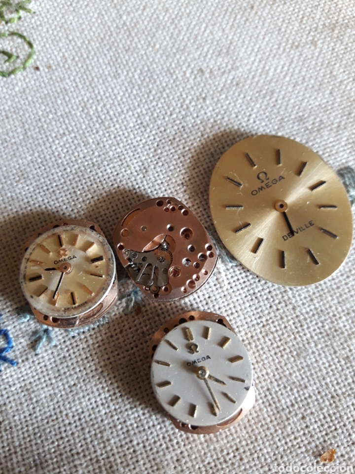 Herramientas de relojes: Lote de 3 m&aacute;quinas de reloj Omega - Foto 1