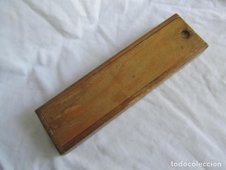 Herramientas de relojes: Caja de madera con herramientas de relojero - Foto 6