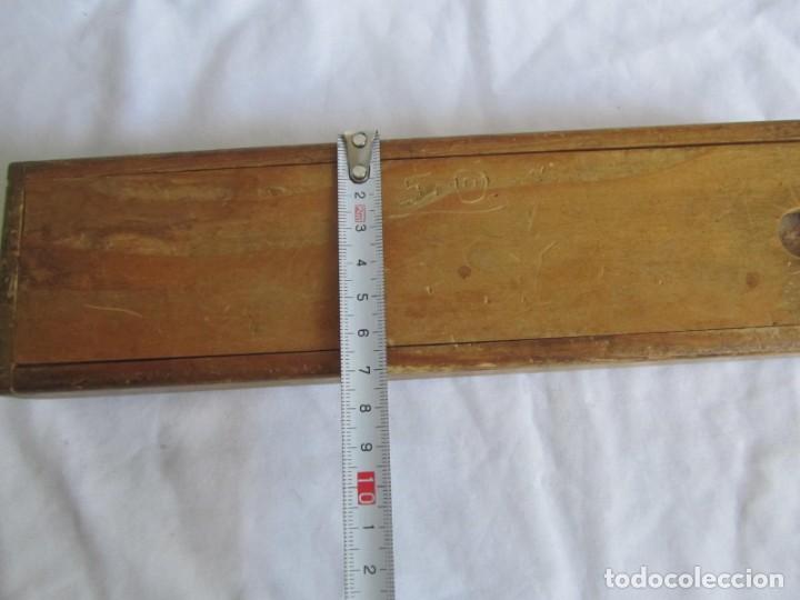 Herramientas de relojes: Caja de madera con herramientas de relojero - Foto 8