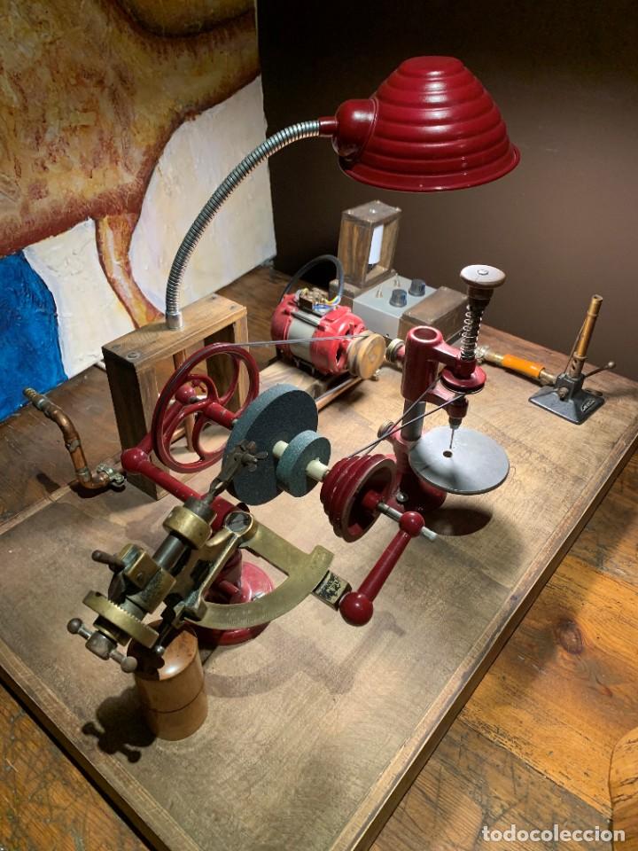 Herramientas de relojes: Antiguo taller de joyero restaurado - Foto 2