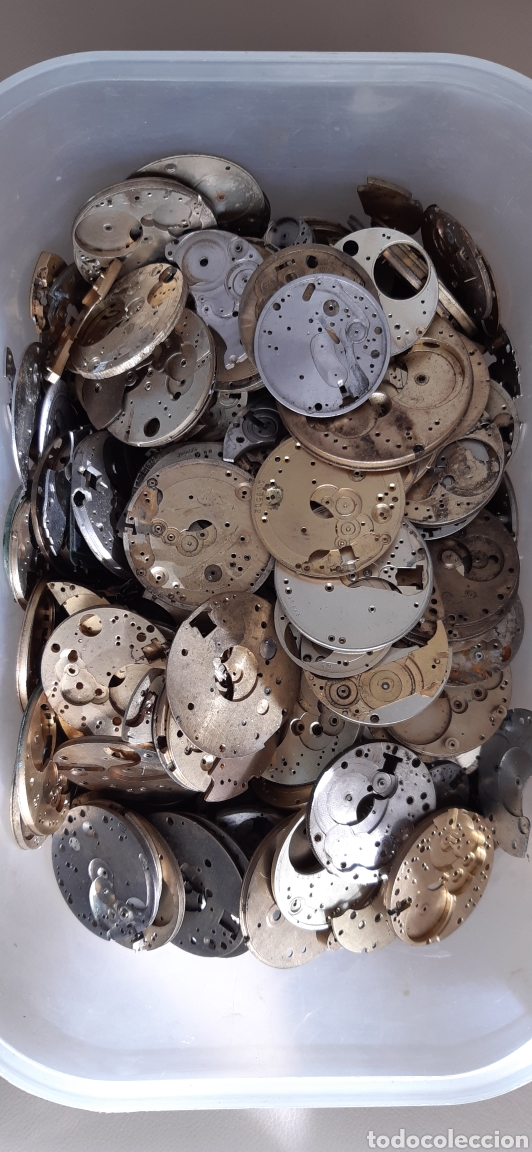 Herramientas de relojes: Restos de relojes de bolsillo - Foto 1