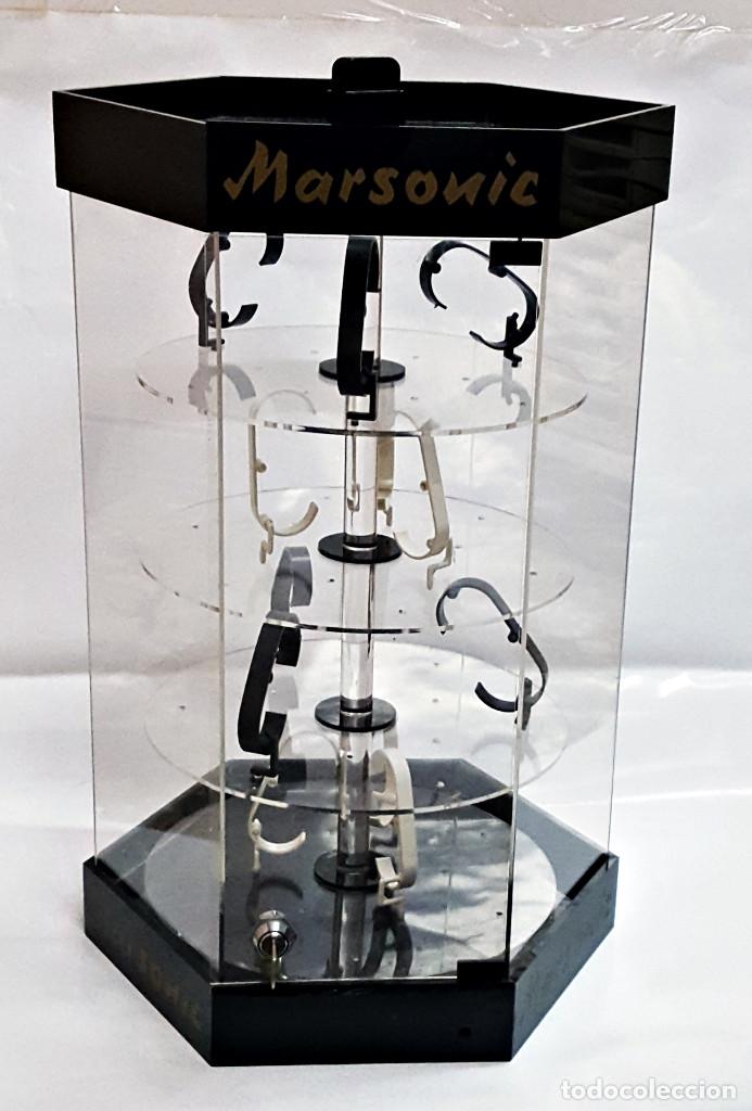 Herramientas de relojes: Expositor MARSONIC, para 48 relojes, con llave. - Foto 1