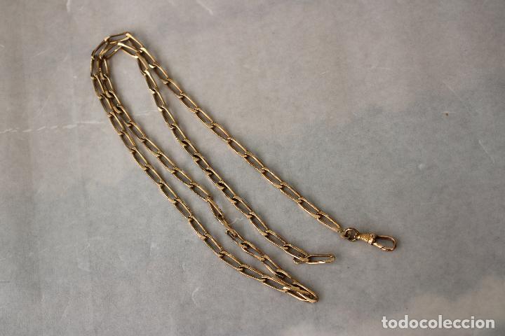Herramientas de relojes: leontina chapada oro - Foto 2