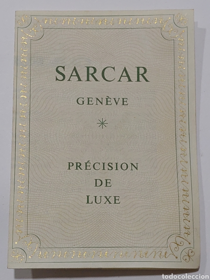 Herramientas de relojes: Sarcar geneve . Precisi&oacute;n de lujo . Garant&iacute;a - Foto 1