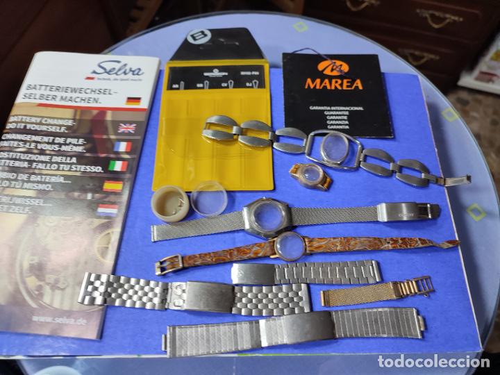 Herramientas de relojes: LOTE VARIADO DE COSAS DE RELOJES - Foto 2