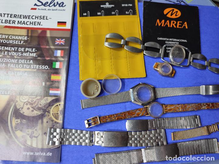 Herramientas de relojes: LOTE VARIADO DE COSAS DE RELOJES - Foto 9