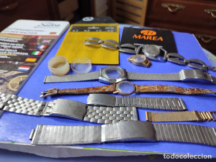 Herramientas de relojes: LOTE VARIADO DE COSAS DE RELOJES - Foto 16