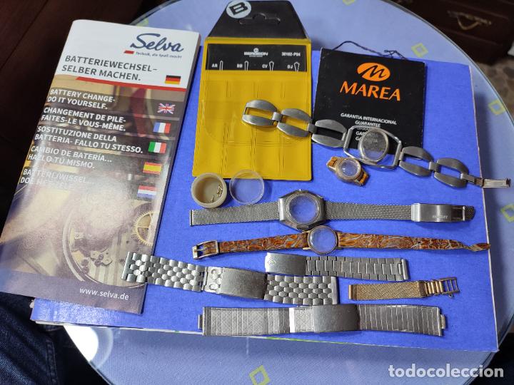 Herramientas de relojes: LOTE VARIADO DE COSAS DE RELOJES - Foto 18