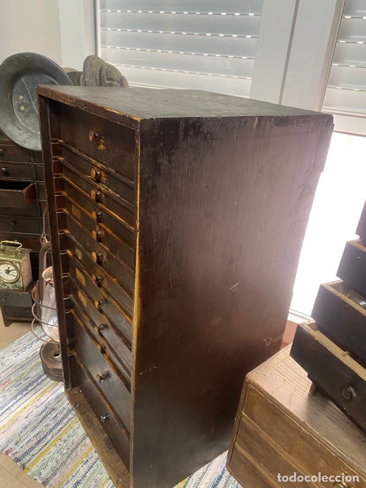 Herramientas de relojes: Mueble cajonero de relojero - Foto 2