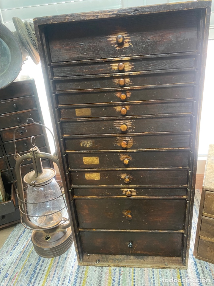 Herramientas de relojes: Mueble cajonero de relojero - Foto 3