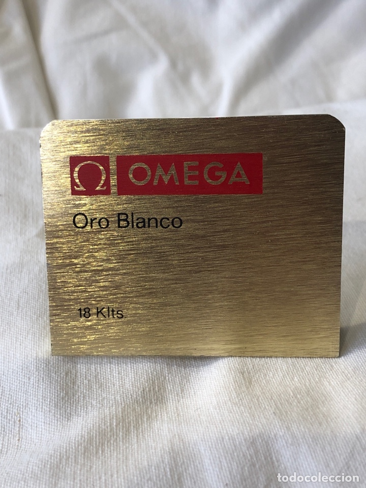 Herramientas de relojes: Display reloj Omega expositor, oro blanco. (L10) - Foto 1