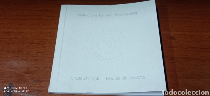 Herramientas de relojes: Instrucciones de uso RELOJ LOGINES (del cierre de la pulsera) - Foto 1