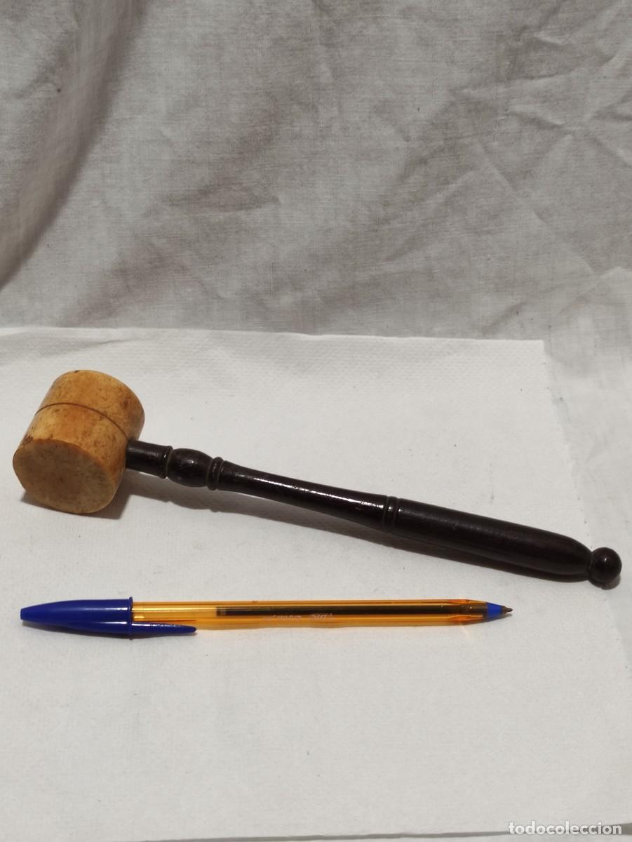 Herramientas de relojes: Antiguo mazo madera () - Foto 1