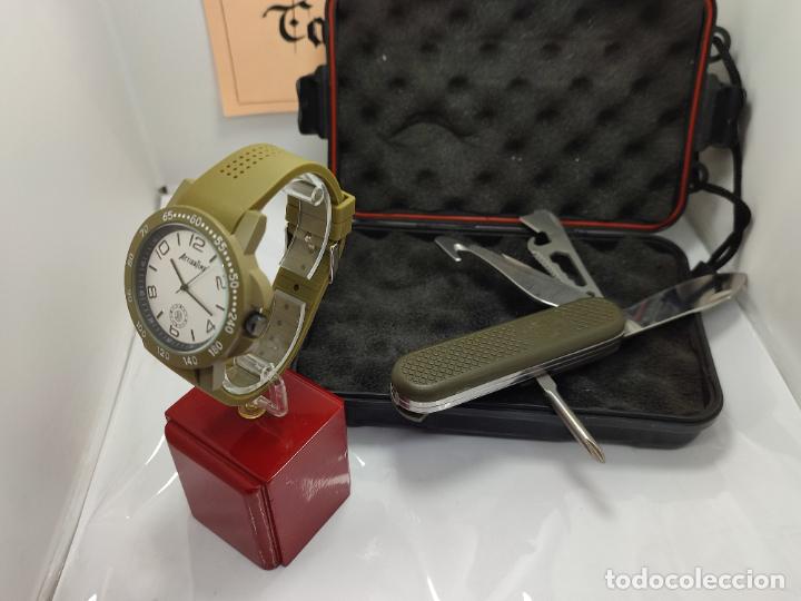 Herramientas de relojes: RELOJ, NAVAJA MULTIUSO Y CONTAINER, militar, E.T. supervivencia - Foto 8