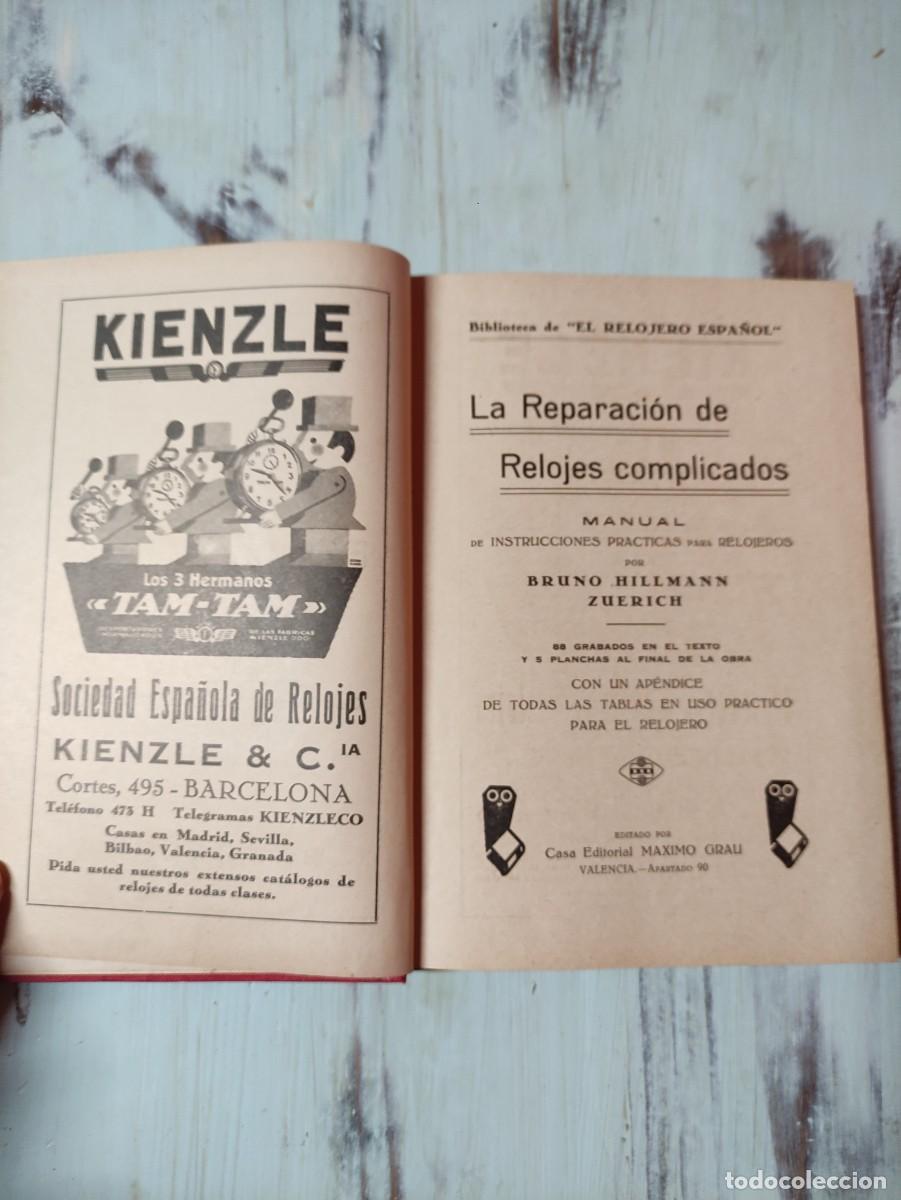 Herramientas de relojes: Libro La reparaci&oacute;n de relojes complicados - Foto 5