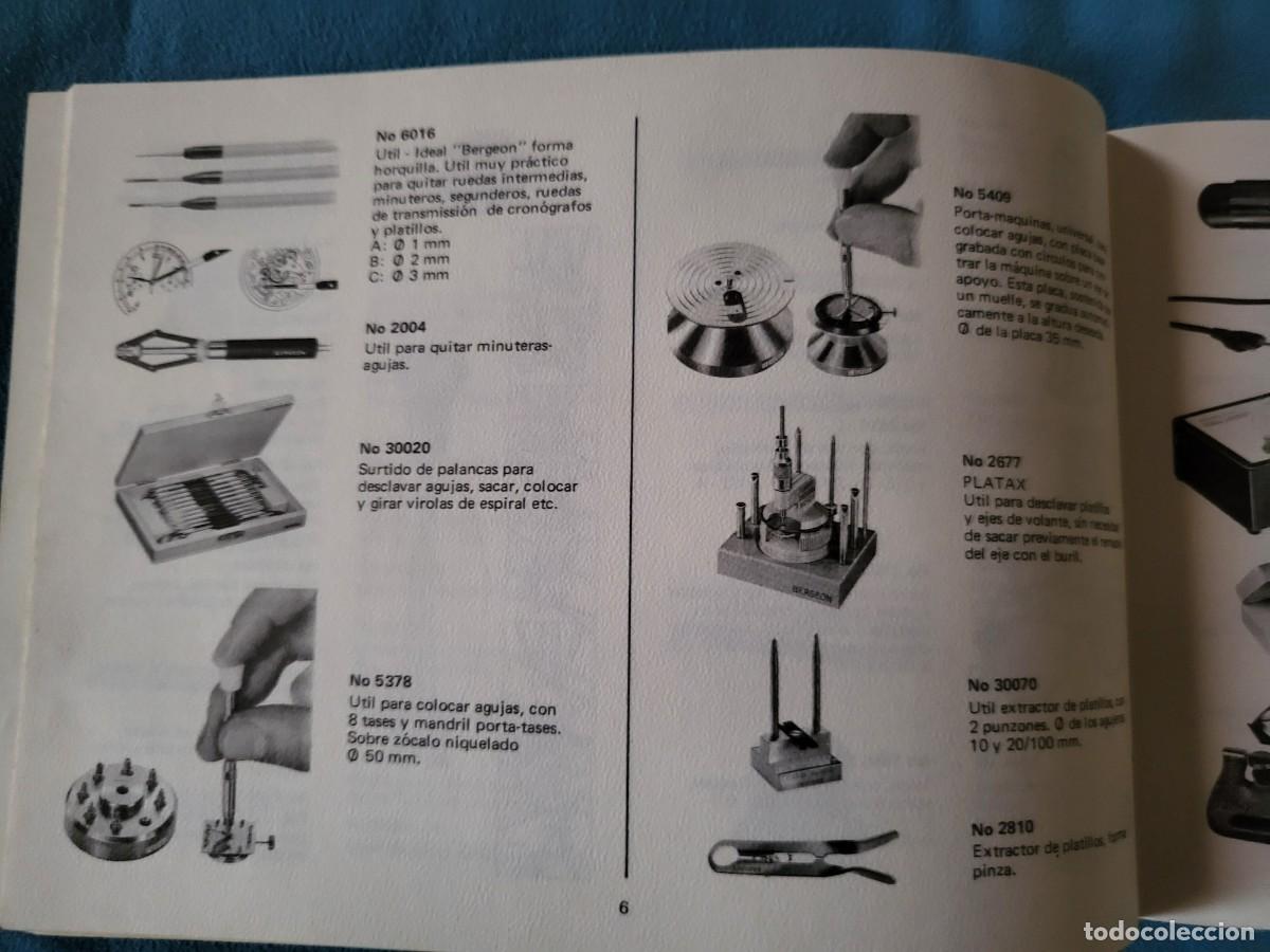 Herramientas de relojes: CAT&Aacute;LOGO HERRAMIENTAS BERGEON-A&Ntilde;OS 70 - Foto 4