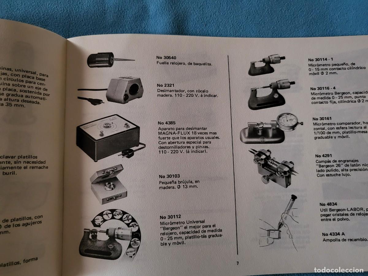 Herramientas de relojes: CAT&Aacute;LOGO HERRAMIENTAS BERGEON-A&Ntilde;OS 70 - Foto 5