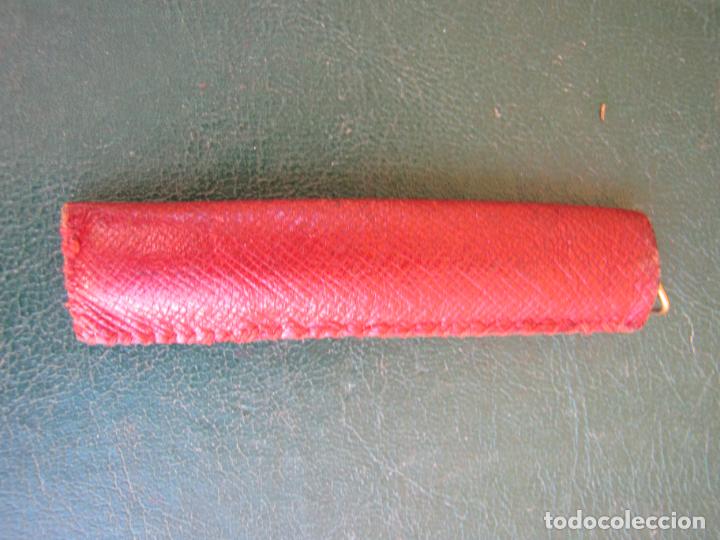 Herramientas de relojes: 76.- Navaja de relojero en su funda. laton - Foto 6