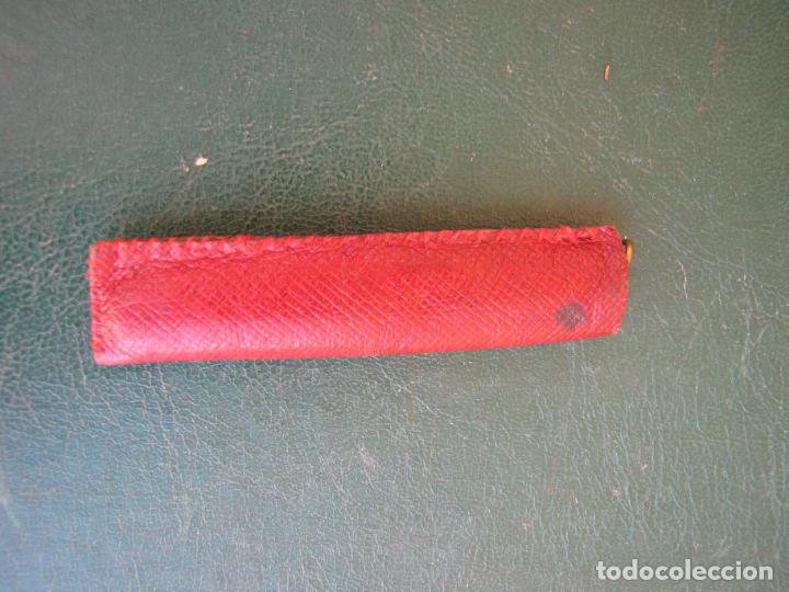Herramientas de relojes: 76.- Navaja de relojero en su funda. laton - Foto 7