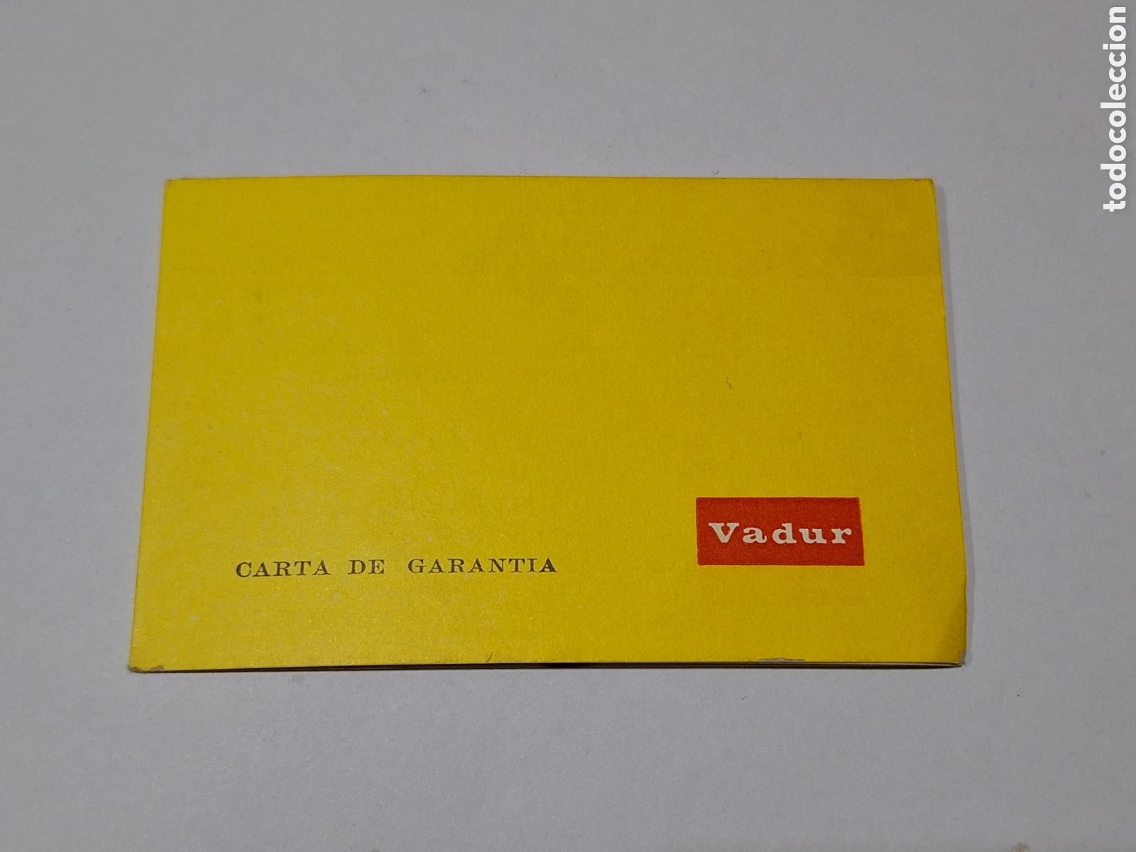 Herramientas de relojes: Certificado de garant&iacute;a reloj Vadur . - Foto 1