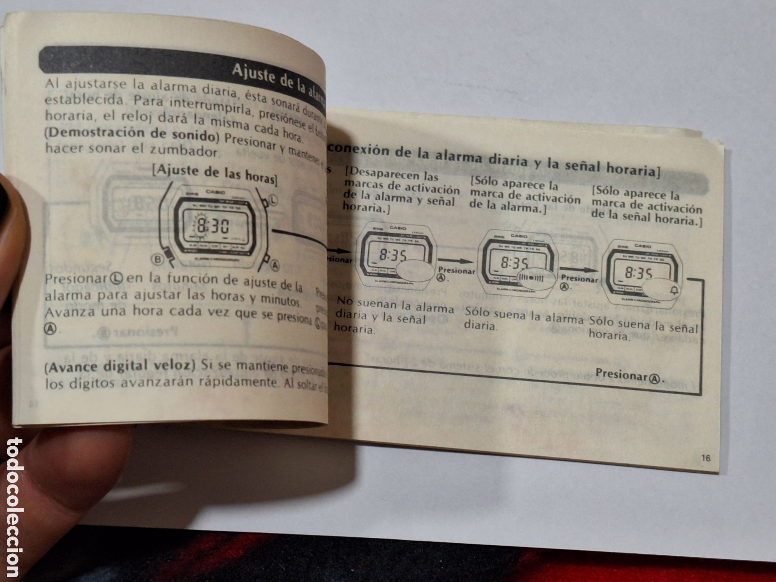 Herramientas de relojes: Certificado de garant&iacute;a y gu&iacute;a reloj Casio 160 . - Foto 9